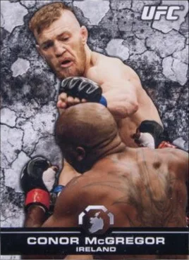 2013 Topps UFC Bloodlines Conor McGregor base card #139, portrait, unnumbered