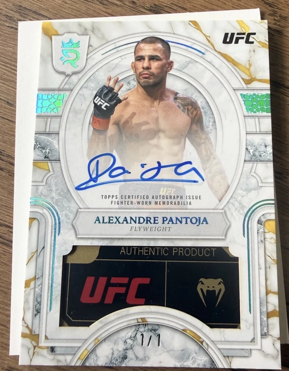 Alexandre Pantoja autograph relic card numbered 1/1