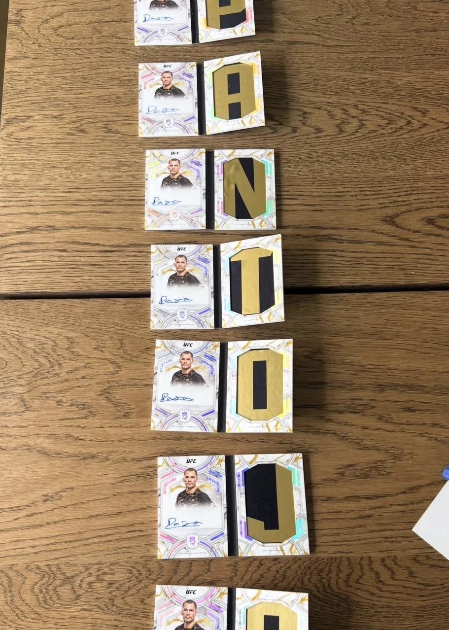 Alexandre Pantoja letter patch autograph booklets