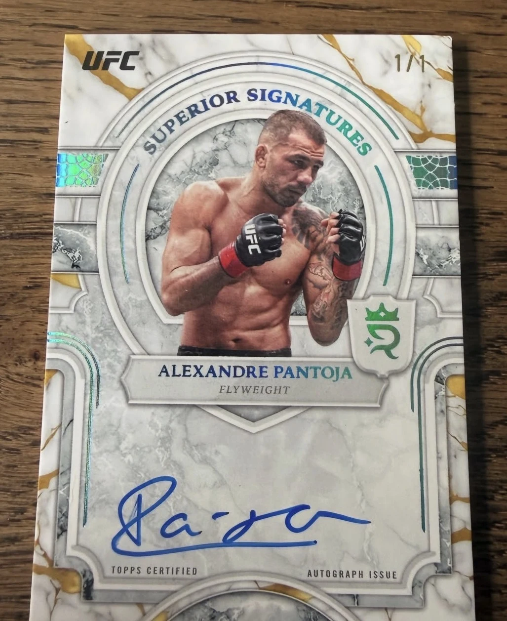 Alexandre Pantoja Superior Signatures autograph card